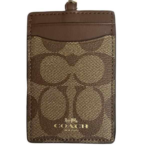 Coach Id Lanyard In Signature Canvas - Picture 1 of 1